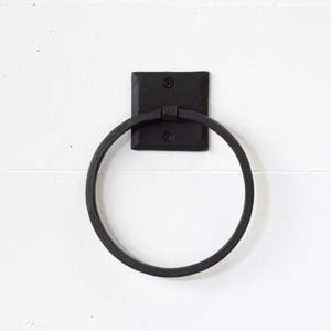 <b>Hand</b> Forged <b>Towel</b> Ring For Elegant <b>Bathroom</b> Decoration And Rustic Farmhouse Style Home Interior Display - Product Image 5