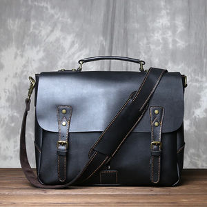 Porte-documents pour ordinateur portable Sac d'affaires design sac à main pour ordinateur portable étanche sac à café sac pour hommes mallette en cuir à faces souples - Product Image 3