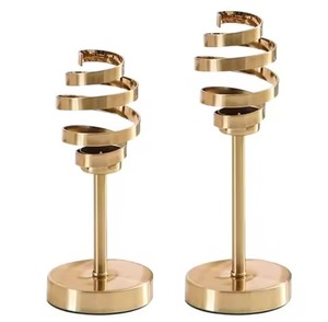 Soporte de vela de Metal con estilo, regalo perfecto para los amantes de la decoración del hogar, acento Interior de mesa moderno - Product Image 5