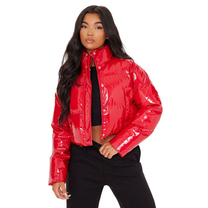 High Quality Women Customize <b>Crop</b> Breathable Knitted Eco-Friendly Bubble <b>Puffer</b> <b>Jackets</b> New Design Standard Nylon Bubble <b>Jacket</b> - Product Image 1