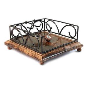 Porte-serviettes décoratif avec boîte à mouchoirs, style unique, porte-mouchoirs en papier de luxe pour hôtel - Product Image 5