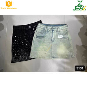 Women's Vintage Breathable Slimming Straight Midi Denim <b>Skirt</b> Rhinestones Button Natural Waist Quick Dry <b>Summer</b> Casual Special - Product Image 5