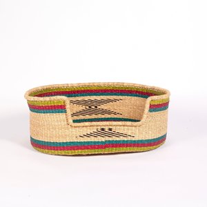 Lit de couchage naturel en jonc de mer tissé pour animaux domestiques, poussette pour chiens, matelas à coussin, vente en gros - Product Image 4