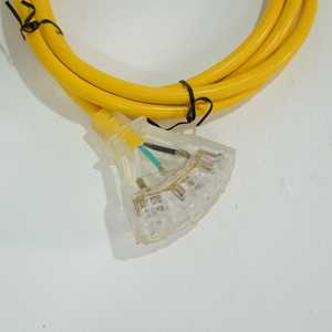 Cable de Extensión Eléctrico AMBOHR para Exteriores con Triple Conector, Luz Indicadora, para Electrodomésticos y Electrónica de Consumo, Conector KC Macho - Product Image 3