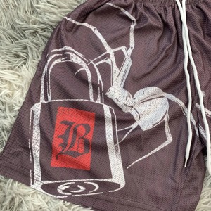 2024 vente entière maille tissu hommes sous vêtements OEM Service court pour hommes Fitness porter propre marque Logo sérigraphié hommes Shorts - Product Image 6