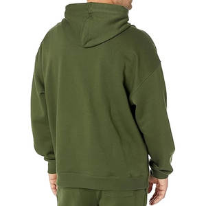 Sweat à capuche épais surdimensionné pour homme, hiver, chaud, polaire, polyester/coton, impression numérique, fabrication en gros - Product Image 2