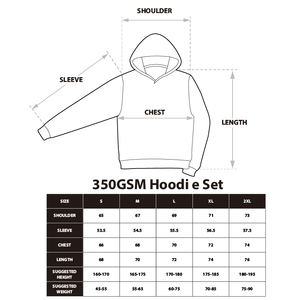 Ensemble de sweat-shirts à capuche doublés en polaire 350GSM, style automne-hiver, unisexe, sweat-shirt à manches longues avec pantalon à revers, vente en gros d'usine, vente chaude - Product Image 5