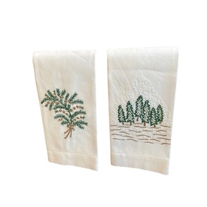 Top Quality Unique <b>Embroidered</b> Kitchen <b>Towels</b> High Water Absorption 100% Cotton Tea <b>Towel</b> Dinner Wedding Sustainable Reusable - Product Image 5