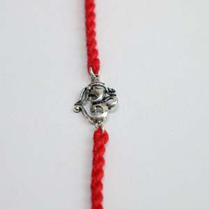 Rakhi de Plata 925 con Forma de Animal del Dios Ganesha, Regalo para Ocasiones Especiales - Product Image 3