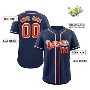 Vente en gros de maillots de baseball personnalisés grande taille vêtements de sport à la mode nouveau style de tissu en polyester sublimation personnalisée bon marché - Product Image 2