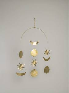 Décorations de Noël Or Décor de Noël Fait à la main Cottage Chic - 5 Ornements d'arbre de Noël en métal-Décor de Noël - Product Image 2