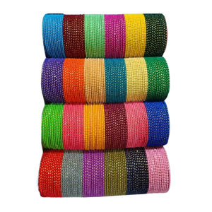 Juego de Brazaletes Geométricos Churi Hechos a Mano 2024, Colores y Tamaños Personalizados, Joyería de Boda India/Pakistaní Moderna para Mujer, Venta al Por Mayor - Product Image 5