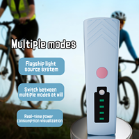 Phare de vélo rechargeable USB-C 2000 mAh, fixation rapide, étanche, LED, multi-modes pour VTT, vélo de route, cyclisme nocturne