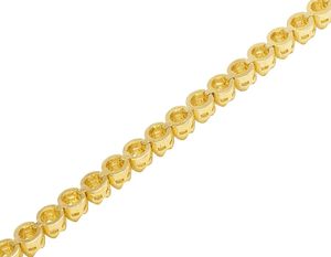 Bracelet tennis élégant en argent sterling plaqué rhodium avec diamant moissanite VVS pour fiançailles, mariage, cadeau - Product Image 5