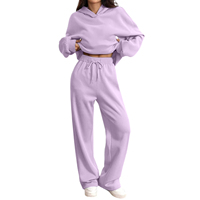 Ensemble survêtement pour femmes, sweat-shirt à capuche surdimensionné personnalisé avec logo, coupe ample, pantalon de survêtement de haute qualité, nouveau style