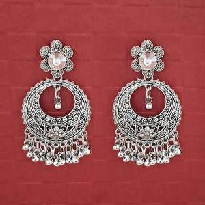 Pendientes colgantes de piedra austriaca chapados en plata fina Jeweljunk 1314737 Categoría de producto - Product Image 1