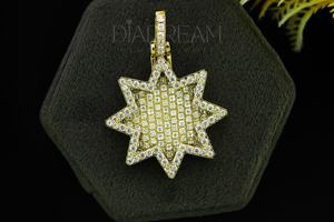 Ultra lujoso Leb Grown Diamond Star colgante elegante Hip Hop joyería encanto 925 plata esterlina VVS claridad colgante regalo para ella - Product Image 5