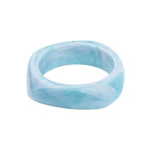 Bijoux de mode résine acrylique Bracelet Bracelet exagéré éblouissant multicolore large irrégulier carré acrylique Bracelets pour - Product Image 1