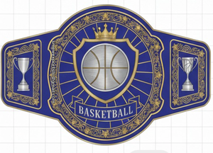 Ceinture de championnat de basketball professionnelle sur mesure pour compétitions - Taille basse unisexe - Product Image 2