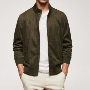 Men's High Quality Custom Logo Satin Bomber <b>Jacket</b> Oversized <b>Canvas</b> <b>Jacket</b> with Stand Collar and Brand Printing Wholesale - Product Image 1