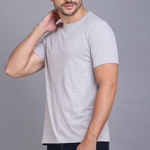 Fabricant de vêtements de t-shirts pour hommes à manches courtes été en gros meilleure vente décontracté blanc couleur unie respirant O cou - Product Image 4
