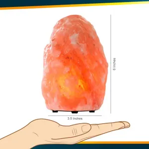 SE-Model Himalayan Lamp Organic Material <b>Real</b> Touch Carved Geometric Shape Night Light Factory Made Pakistan's <b>Crystal</b> - Product Image 6