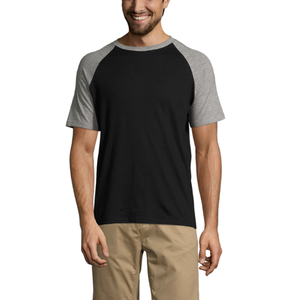 เสื้อยืดแขนแร็กแลนสำหรับผู้ชายขนาดใหญ่กว่าเสื้อทีเชิ้ตแขนสั้นเปิดไหล่ระบายได้ดีสไตล์แร็กแลนจาก BD - Product Image 1