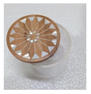 Acacia Wood Mother Pearl Inlay Square Storage <b>Box</b> <b>Lid</b> Customizable Size Color Arabic Style Handicrafts <b>Wooden</b> Mop Design EPCH - Product Image 6