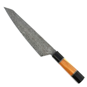 มีดทำครัวเหล็กดามัสกัสทำด้วยมือคุณภาพสูงบริการ OEM ตามสั่ง - Product Image 5