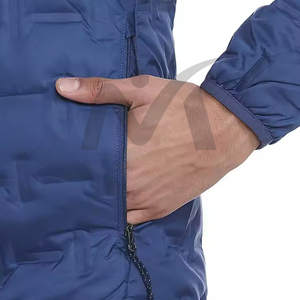 Men's Lightweight Winter Puffer Jacket - Windproof, Waterproof, Warm Quilted Down <b>Coat</b> with Hood for Outdoor Sports and <b>Travel</b> - Product Image 5