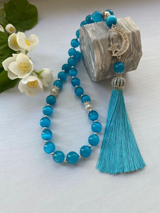 Tasbih en perles de résine artisanale, perles de prière islamiques, Misbaha Subha pour la dhikr musulmane et la prière quotidienne - Product Image 6