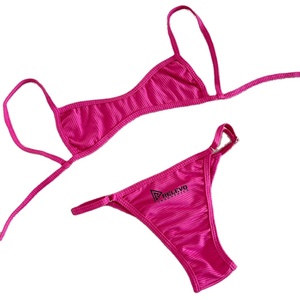 Comfortable Women Swimwear Set Two Piece Bikini Soft Elastic Fabric Quick Dry Beach Pool Wear - Product Image 3