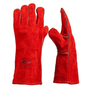 Gants de conducteur de travail pour hommes en cuir de vachette fendu en cuir de vache de haute qualité gants de travail de sécurité de la construction industrielle - Product Image 6