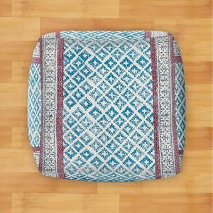 หมอนอิงปักลายซิกแซกสไตล์อินเดียสำหรับห้องนั่งเล่นบ้านตกแต่งกลางแจ้ง - Product Image 4