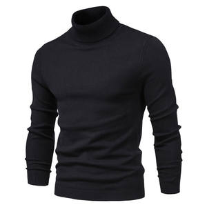 New Men's Turtleneck Sweatshirt Mens Sweaters Casual <b>Turtle</b> <b>Neck</b> Solid Color Quality Warm Slim Turtleneck Sweaters Pullover Men - Product Image 3