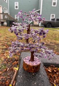 Hermoso árbol de piedras preciosas de amatista con 500 cuentas, símbolo de equilibrio de paz y energía curativa - Product Image 2