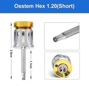 UL AMIN Short <b>Torque</b> Ratchet <b>Wrench</b> Manual Power Implant Abutment Screws Color Coded Dental Drill & Accessory-OSSTEM 1.20 - Product Image 2