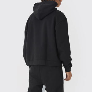 Conjunto de dos piezas de chándal informal de forro polar para hombre, corte holgado 2026 / Conjunto de chándal de forro polar grueso para hombre, sudadera con capucha y pantalones cálidos - Product Image 5