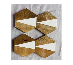Heat Resistant Non Slip Coasters <b>Wooden</b> Tea Cup Coaster for Homeware Tableware Mats and Pads <b>Placemat</b> Table Decoration Coasters - Product Image 1
