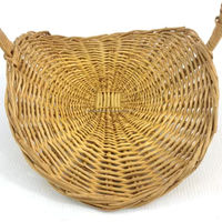 Panier de rangement multifonctionnel moderne en rotin tressé durable, fait main, écologique, de haute qualité, avec poignée, pour cuisine et boulangerie