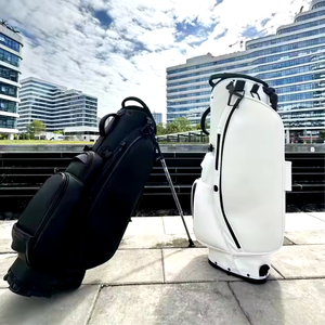 Bolsa de soporte de golf de cuero personalizada para hombre, bolsa de viaje impermeable ligera con logotipo personalizado bordado, servicio OEM disponible - Product Image 2