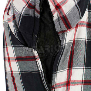 เสื้อสักหลาดลายตารางสีแดงและสีดำ,เสื้อสำหรับนักขี่จักรยาน - Product Image 3