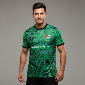 เสื้อยืดผู้ชายแบบแห้งเร็วทำจากโรงงานออกแบบได้เอง100% โพลีเอสเตอร์สไตล์ลำลอง - Product Image 1