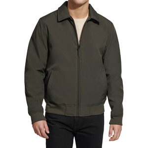 Men's Winter Canvas Bomber Jacket-Customizable Colors & Front Logo Eco-Friendly Windproof Wholesale Available - Product Image 1