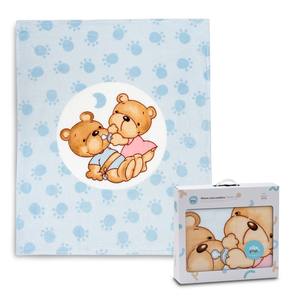 ผ้าห่มเด็กอ่อนเซดาลีนสีฟ้า 110x140 ซม. วัสดุผ้าพลัฌ ลายการ์ตูน เทคนิคการถักทอแบบไม่ทอ สำหรับรุ่น PAREJITA OSOS - Product Image 1