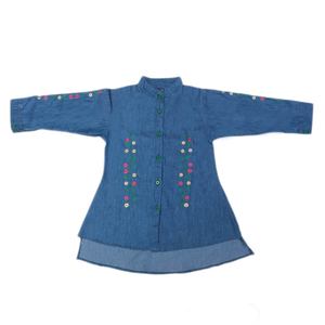 Camisa Vaquera Bordada para Niñas Chase Value - Azul, Tallas 3-10 Años - Product Image 3