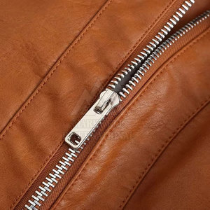 Gran oferta, chaqueta de cuero genuino a la moda para mujer, chaqueta de moda con diseño de cremalleras para mujer, hecha en Pakistán - Product Image 6