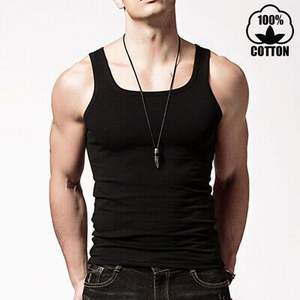 Men's Comfortable Breathable Quick Dry Eco-Friendly Cotton Tank Top Smart Casual Style for Laid-<b>Back</b> Looks Warm Weather Knitted - Product Image 3