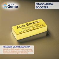 HOME GENIE Laiton Aura Booster Plate Energy Neutralizer pour IR UV CE Radiations Vastu Remedy Positive Sculpture
