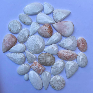 Vente en gros de cabochons scolecite rose pour la fabrication de bijoux de beaux bijoux de mode avec pierres précieuses en vrac - Product Image 1